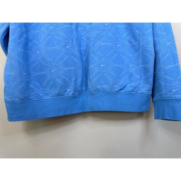 Nike Blue Graphic Hoodie XL 80% Cotton 20% Polyester With Kangaroo Pocket & Adju - Picture 8 of 11